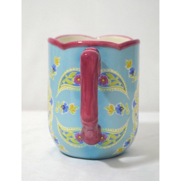 Mug Blue Floral Paisley 15 oz by Global Designs Connections Kate Williams Coffee - Picture 6 of 6